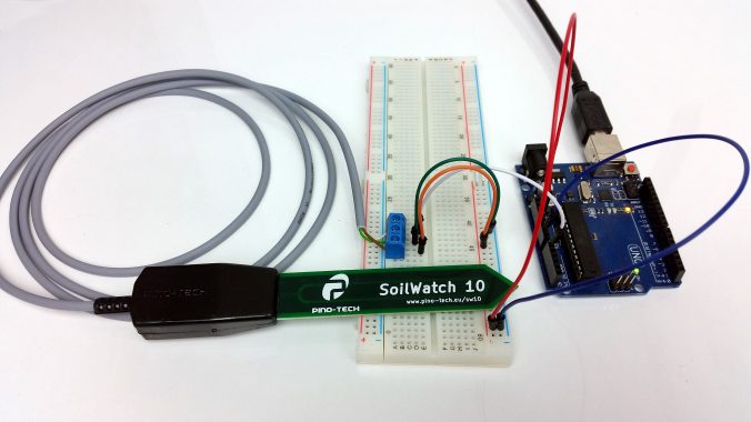SoilWatch 10 + Arduino Uno